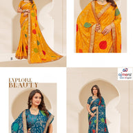 Trendy Printed Saree with Blouse Piece for Women’s Ethnic Wardrobe | RDD-NIKITA