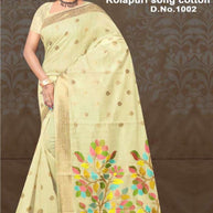 Luxury Elegance Jacquard Silk Saree Without Blouse | TUL-KOLAPURI SONG COTTON