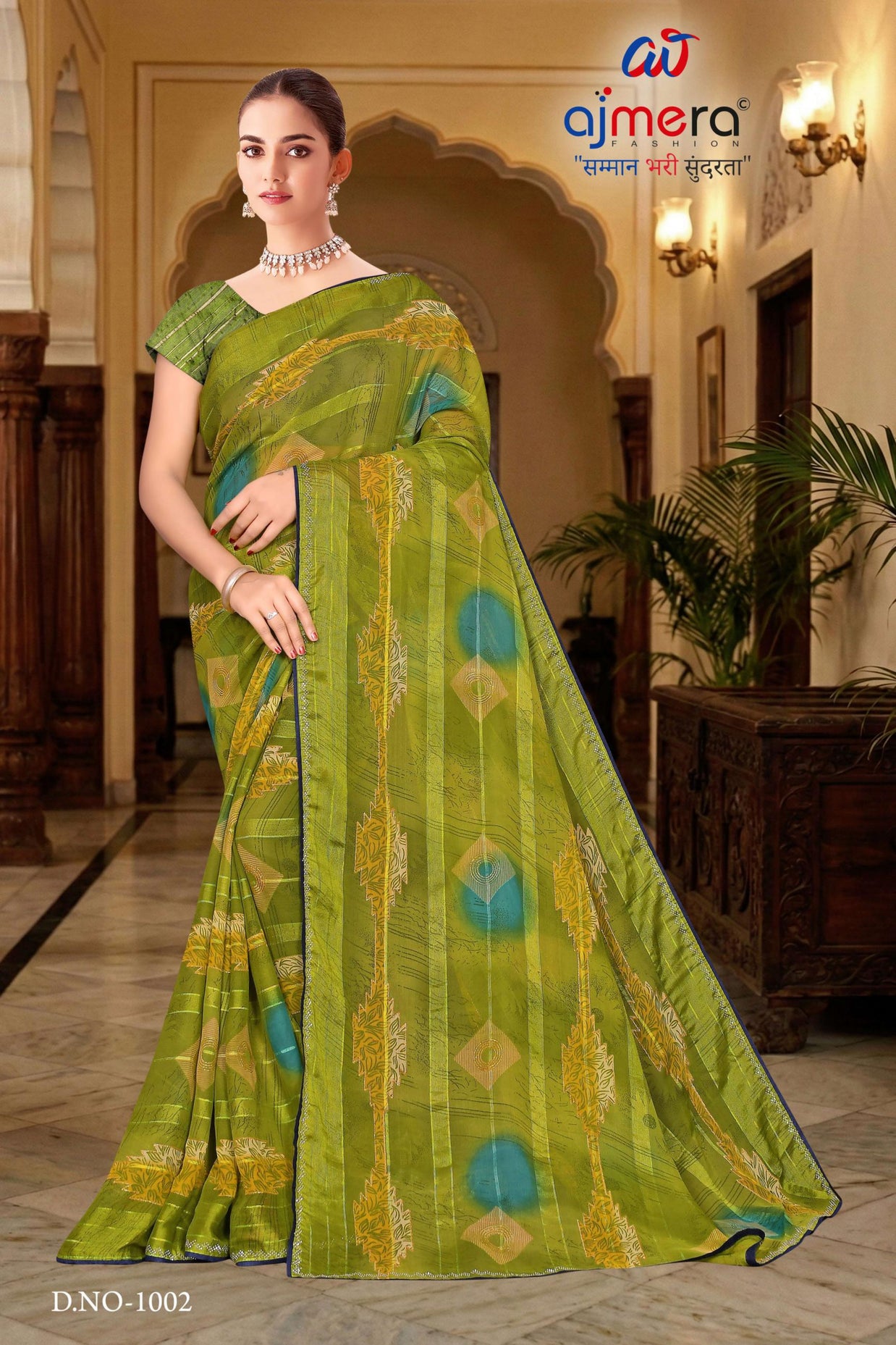 Chic Printed Saree with Blouse Piece for Sophisticated Ethnic Style | SNR-RACHNA