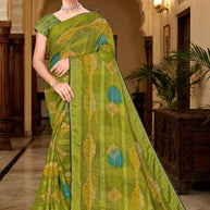 Chic Printed Saree with Blouse Piece for Sophisticated Ethnic Style | SNR-RACHNA