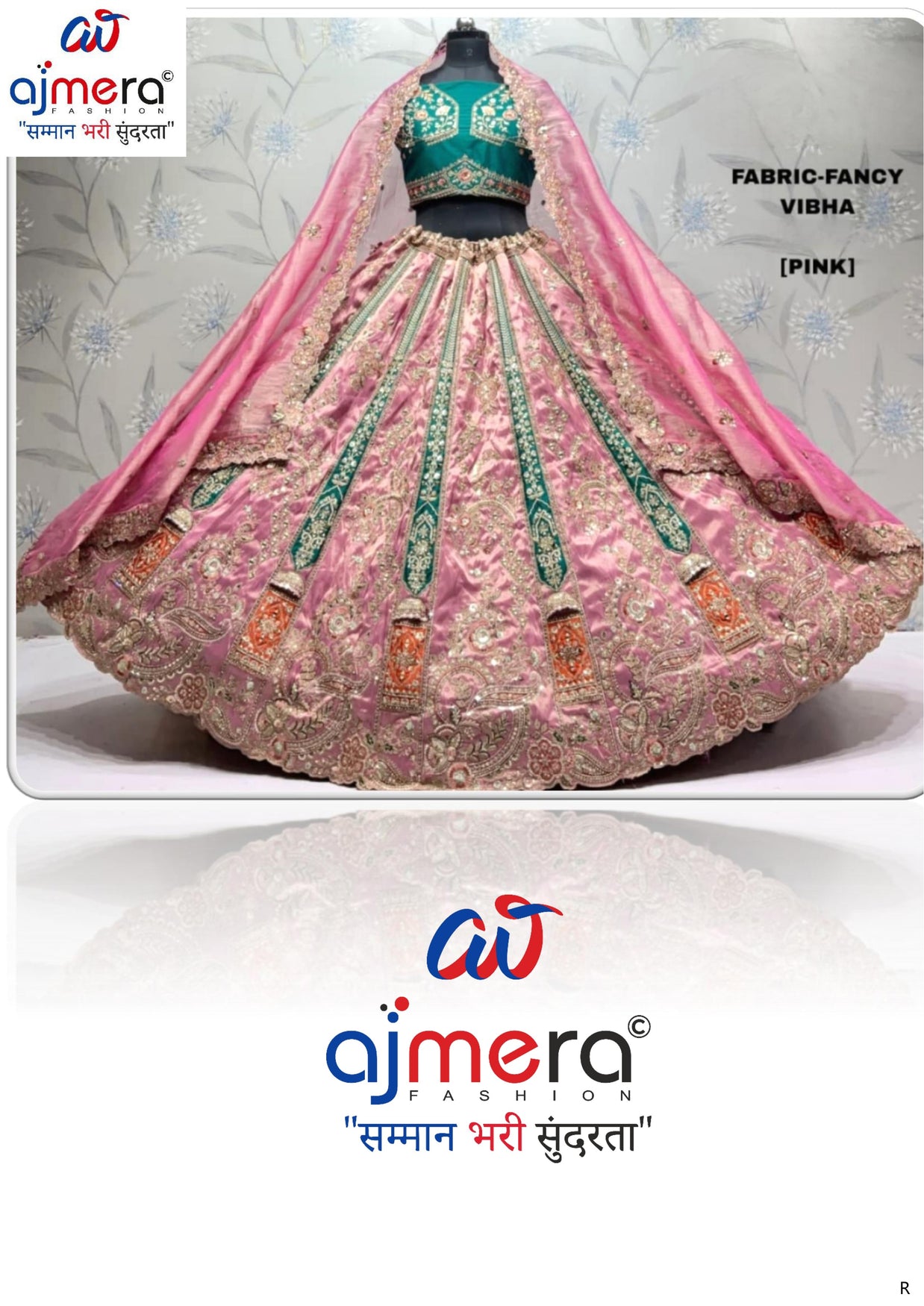 Fancy Embroidery Lehenga Choli Manufacturer Supplier Exporter|ADD-VIBHA