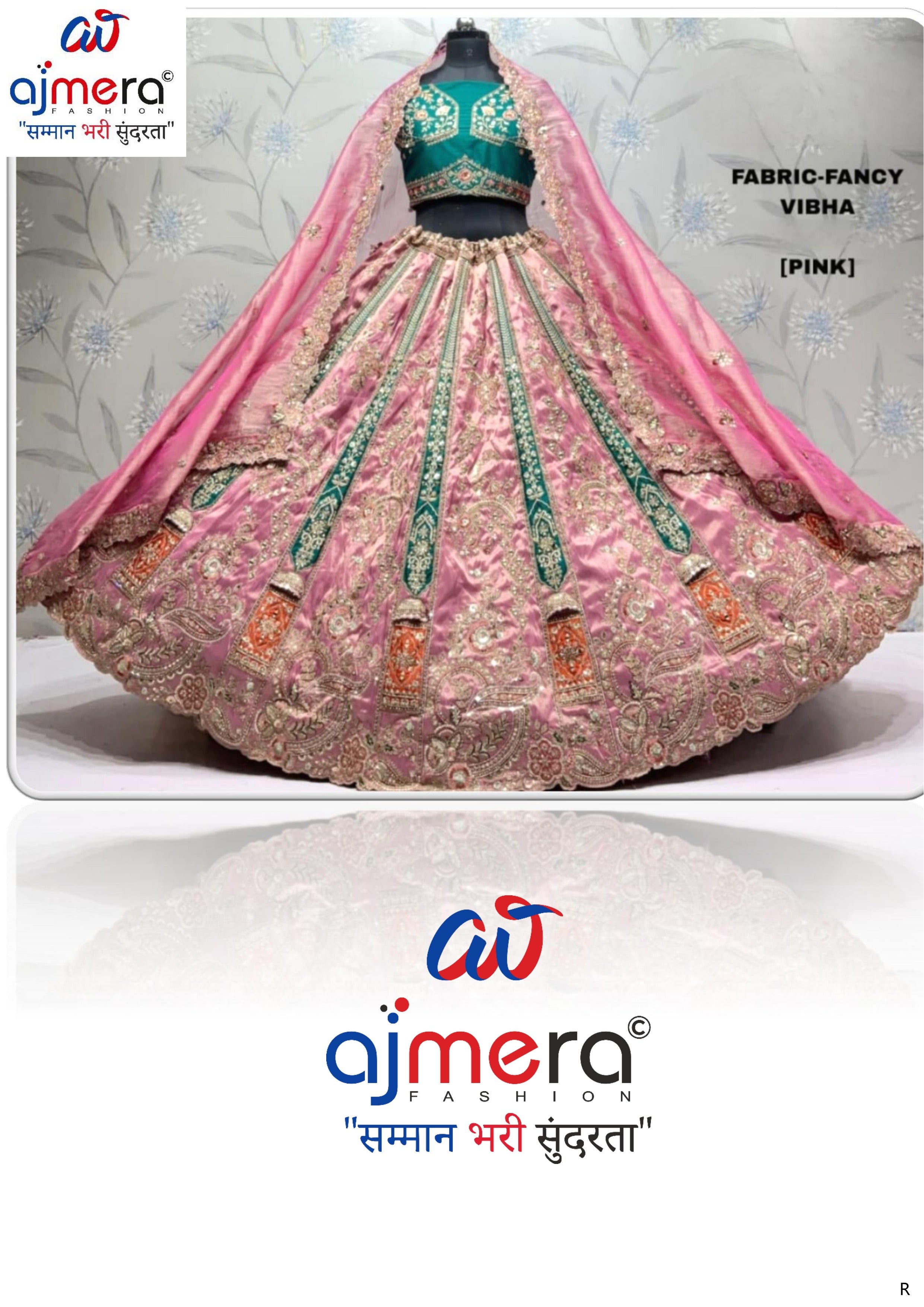 Fancy Embroidery Lehenga Choli Manufacturer Supplier Exporter|ADD-VIBHA