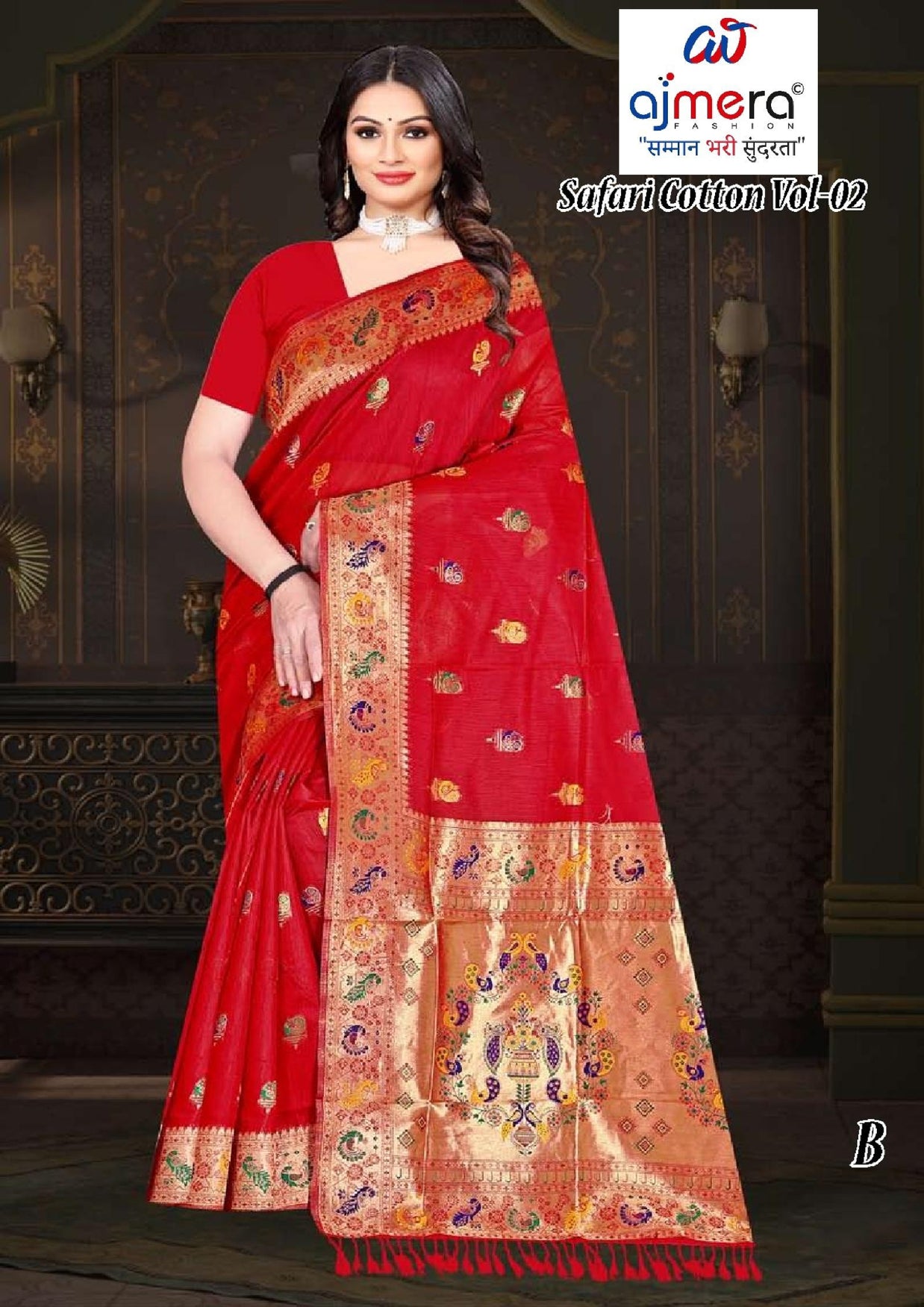 Exclusive Jacquard Silk Saree with Blouse Piece for Premium Cultural Wear | TUL-SAFARI COTTON VOL-02