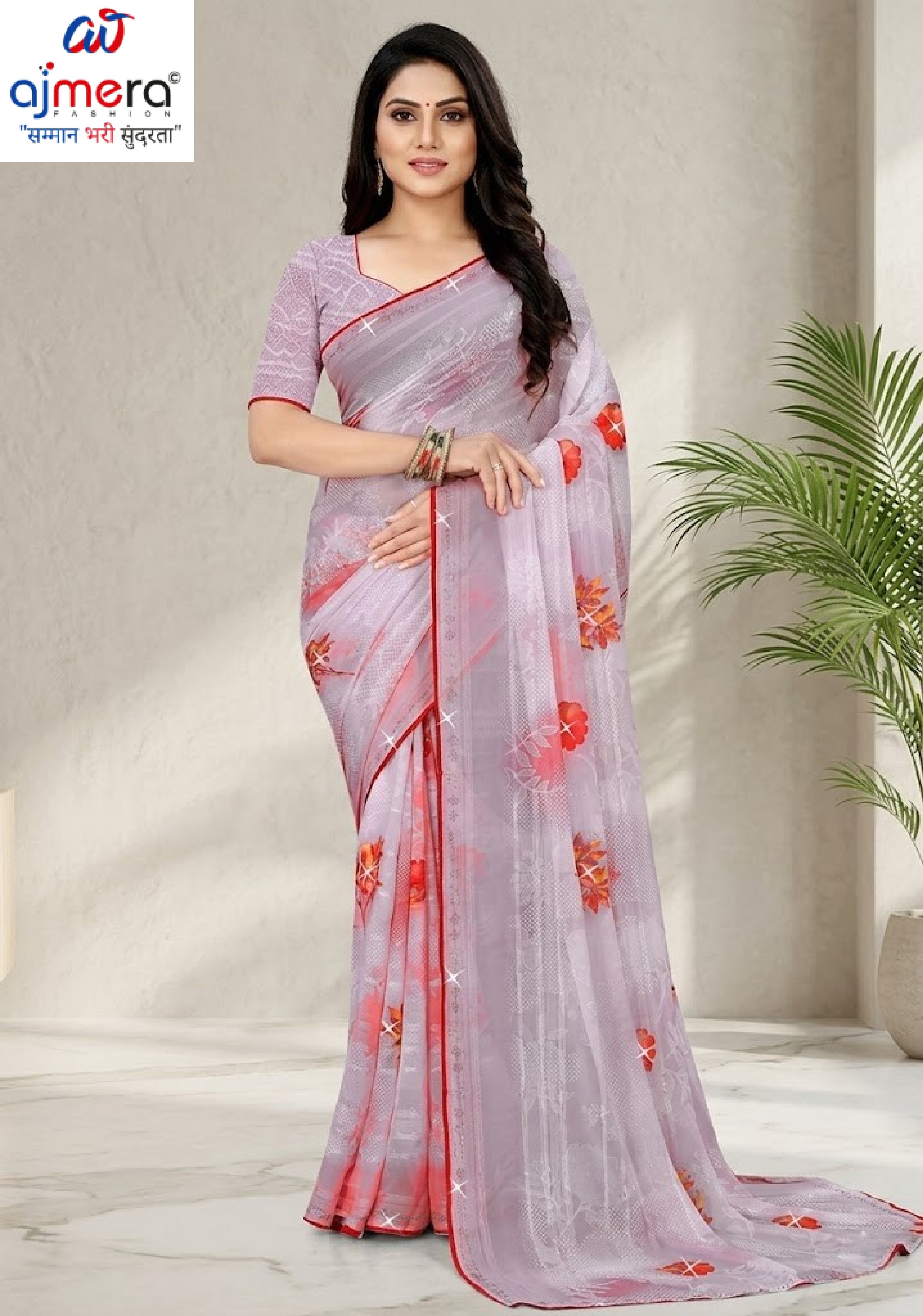 Graceful Printed Saree with Blouse Piece for Modern Ethnic Fashion | TTS-SAJAWAT VOL-2