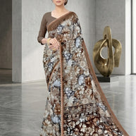 Weightless Print Loose Saree with Blouse for Premium Ethnic and Traditional Wear | CAS-DELHI SWEET