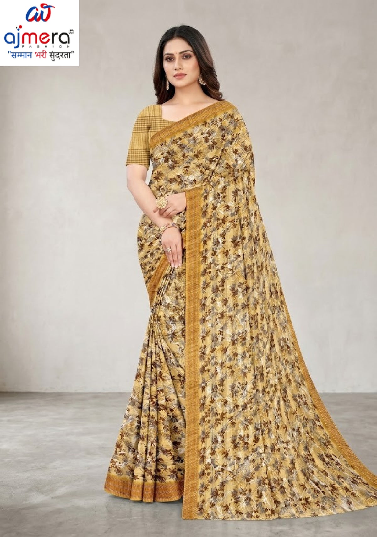 Stylish Printed Saree with Blouse Piece for Traditional Celebrations  | GLC-NIRALI