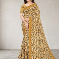 Stylish Printed Saree with Blouse Piece for Traditional Celebrations  | GLC-NIRALI