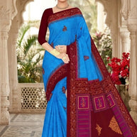Fancy Cotton Saree with Without Blouse for Premium Ethnic and Traditional Wear | DS-5G