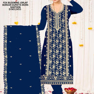 Premium Georgette Blooming Unstitched Suit Set | KVF-MARYAM