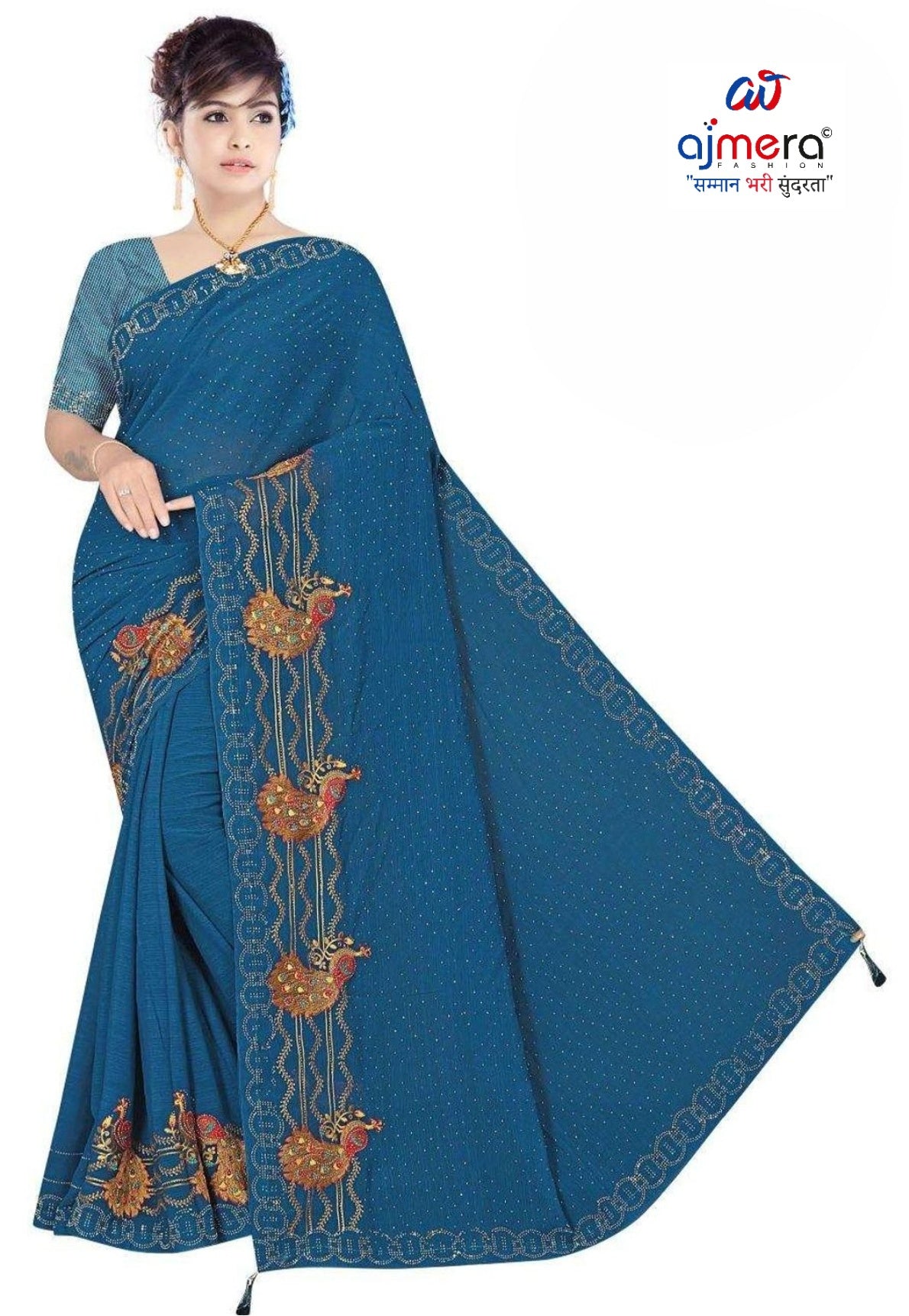 Bulk Saree Supplier with Blouse Piece for Premium Ethnic and Traditional Wear | VKM-ANEK