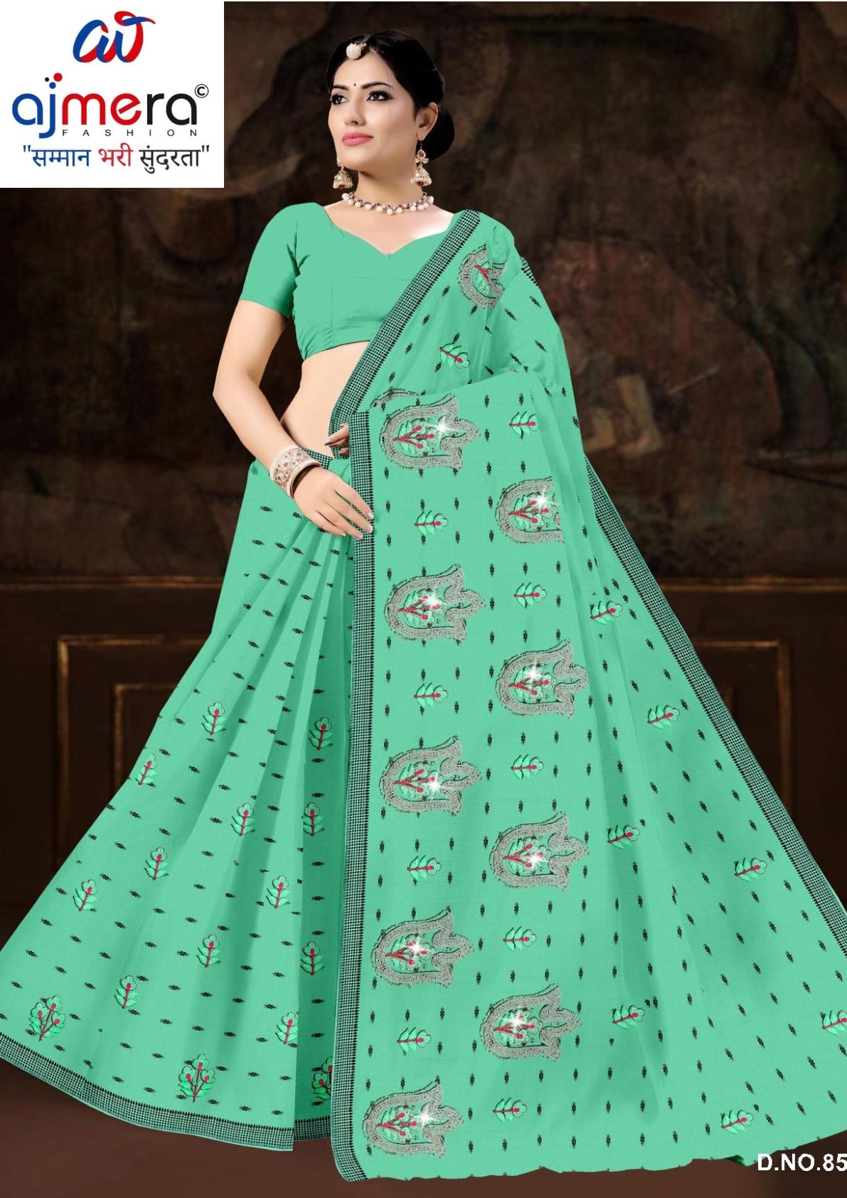 Printed Cotton Saree with Without Blouse for Premium Ethnic and Traditional Wear | PJA-BINDAAS