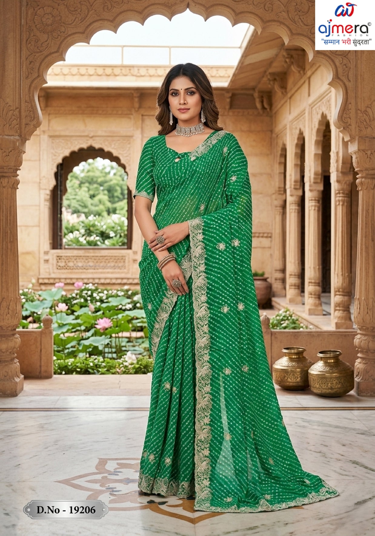 Fashionable Printed Saree without Blouse for Festive Collection  | JS-KANCHAN-2