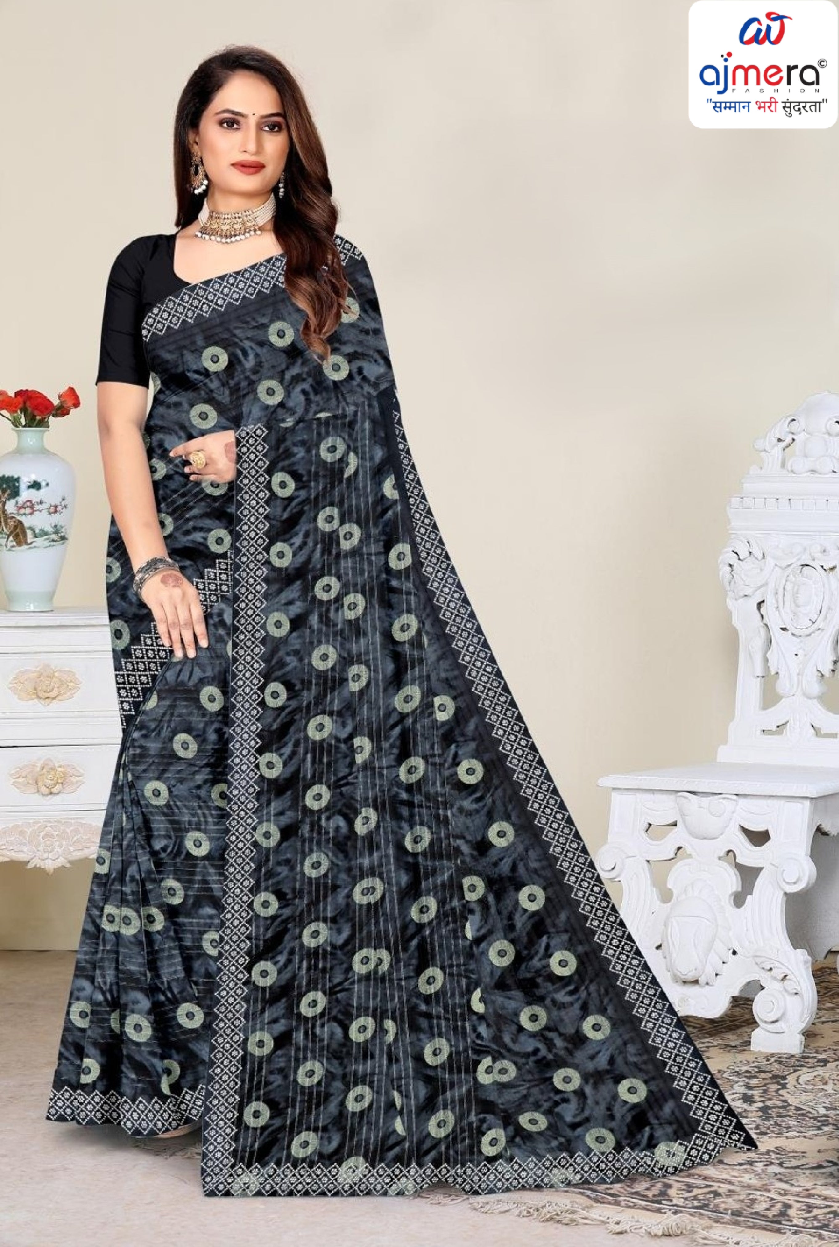 Contemporary Printed Saree with Blouse Piece for Premium Wear  | GPT-CHANCHAL-1