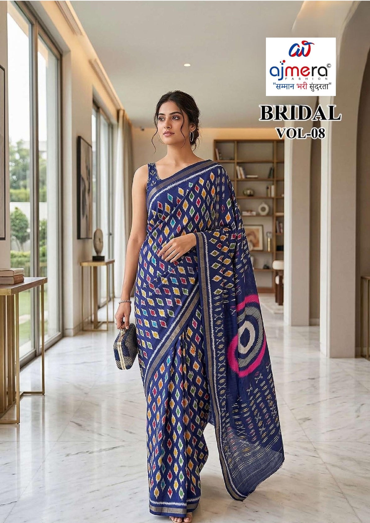 Classic Printed Saree with Blouse Piece for Timeless Traditional Style  | RMF-BRIDAL VOL-8
