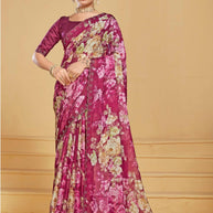 Premium Printed Saree with Matching Blouse Piece for Ethnic Elegance  | RDD-TANUJA