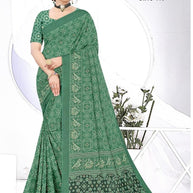 Premium Printed Saree with Matching Blouse Piece for Ethnic Elegance | PUS-DREAM GIRL-110