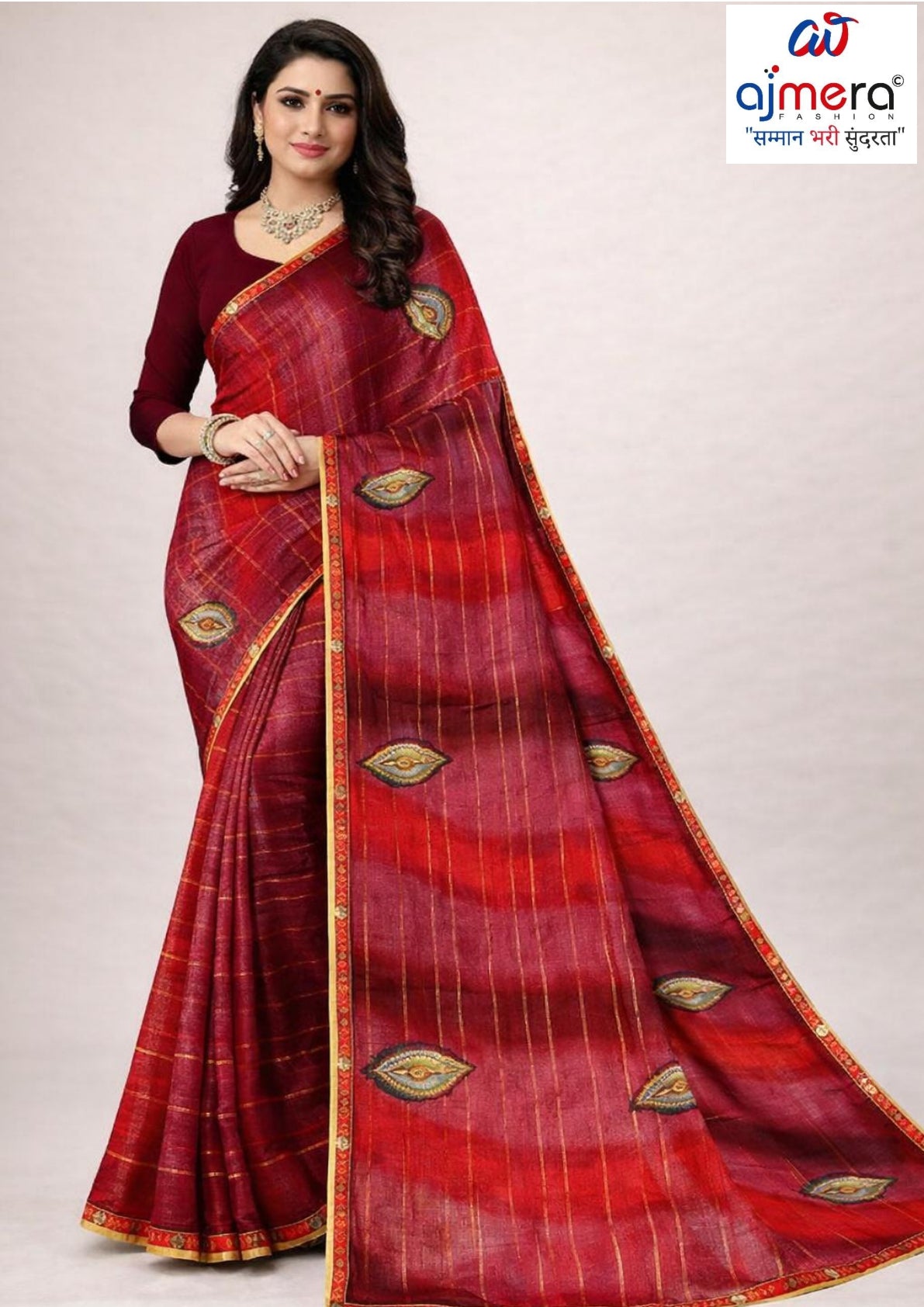 Trendy Printed Saree with Blouse Piece for Women’s Ethnic Wardrobe  | CAS-KHUSHBOO