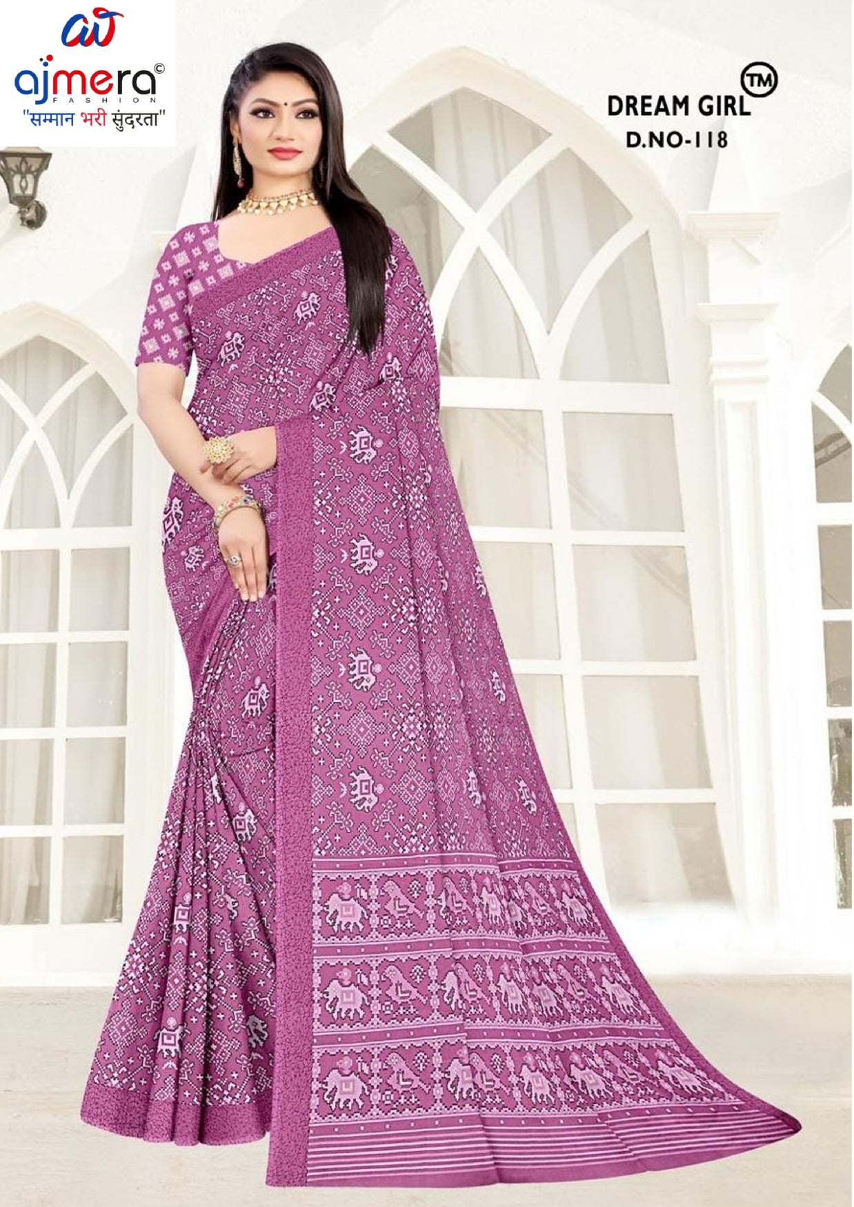 Stylish Printed Saree with Blouse Piece for Traditional Celebrations | PUS-DREAM GIRL-118