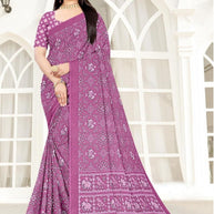 Stylish Printed Saree with Blouse Piece for Traditional Celebrations | PUS-DREAM GIRL-118