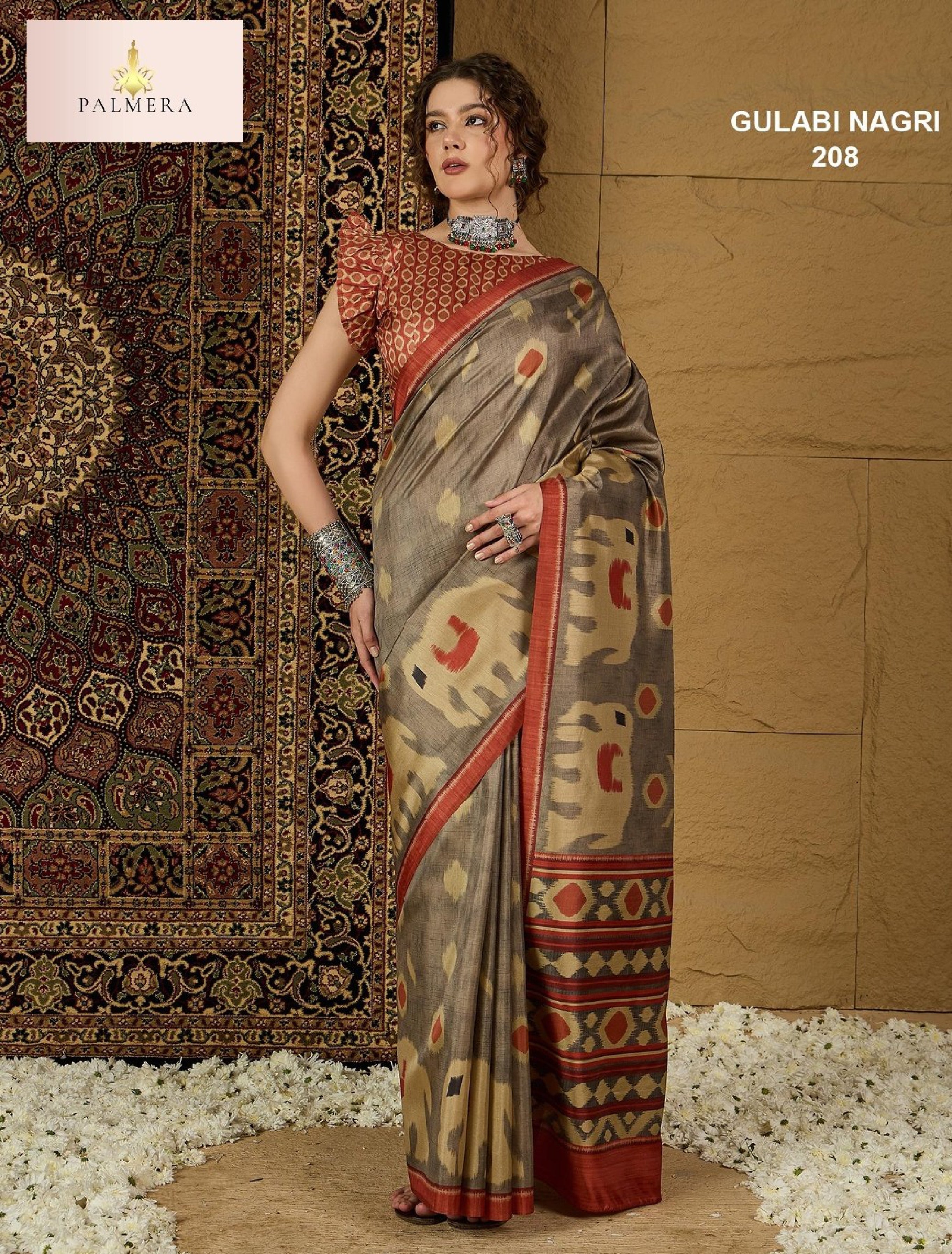 Gulabi Nagri Dolphin Saree with Blouse for Premium Ethnic and Designer Wear | ALL-GULABI NAGRI VOL-02