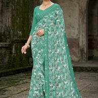 Designer Printed Saree with Blouse Piece for Special Occasions  | CAS-JAWANI DIWANI