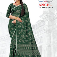 Trendy Printed Saree with Blouse Piece for Women’s Ethnic Wardrobe  | GLC-ANGEL