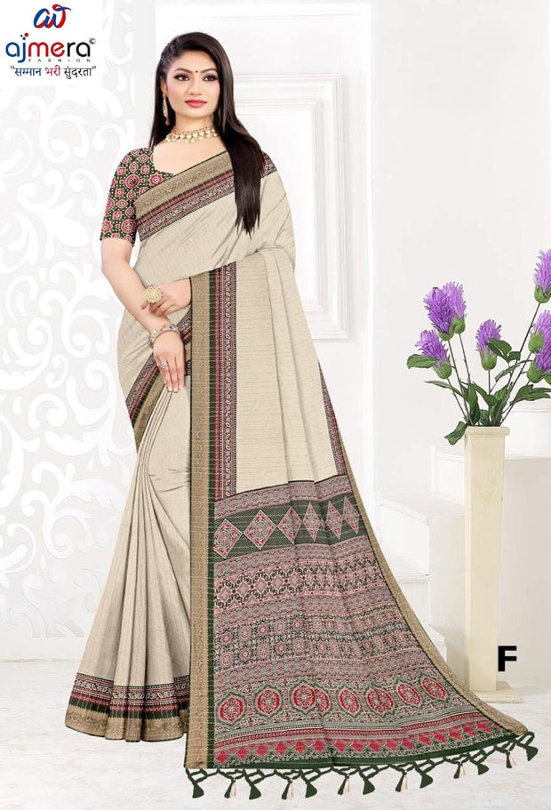 Trendy Printed Saree with Blouse Piece for Women’s Ethnic Wardrobe | PUS-JALPARI-1