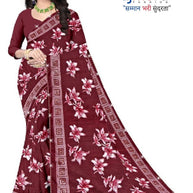 Vichitra Jari Print Loose Saree with Blouse for Premium Ethnic and Traditional Wear | CAS-MITHAS