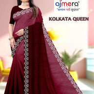 Top Dyed Saree Wholesale with Blouse Piece for Premium Ethnic and Traditional Wear | SRS-KOLKATA QUEEN