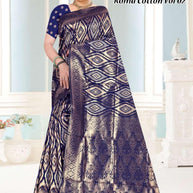 Graceful Jacquard Silk Saree with Blouse Piece for Timeless Ethnic Fashion | TUL-ROMA COTTON VOL-02