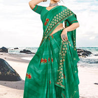 Premium Printed Saree with Matching Blouse Piece for Ethnic Elegance | PRM-TWO GULAB