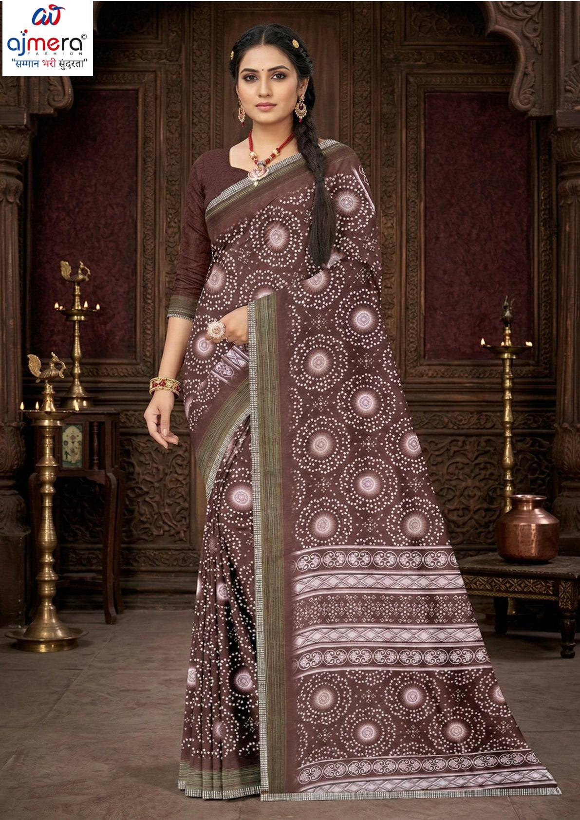 Contemporary Printed Saree with Blouse Piece for Premium Wear | GLC-SURYAMUKHI