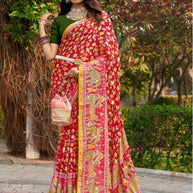 Exclusive Printed Saree with Blouse Piece for Elegant Ethnic Look | VDT-ZOYA BRASSO-32