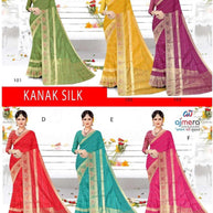 Premium Jacquard Silk Saree without Blouse for Ethnic Celebrations | DNA-KANAK SILK