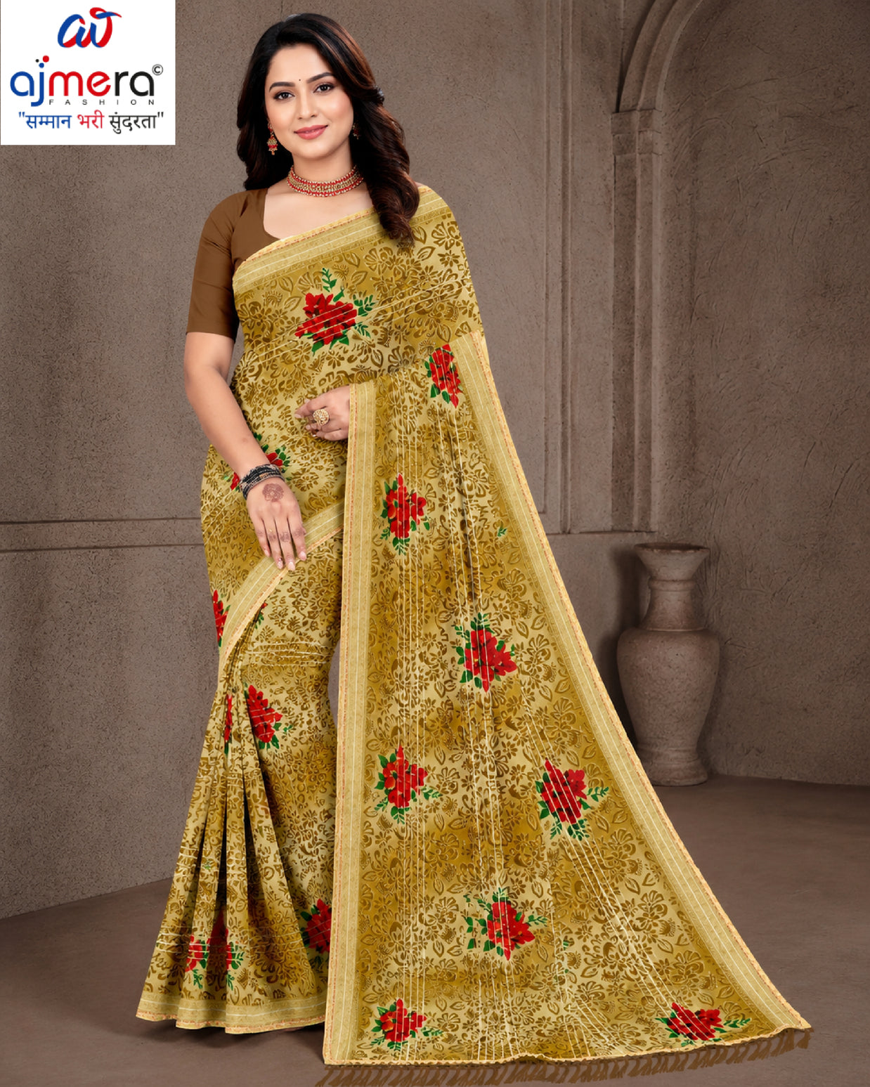 Stylish Printed Saree with Blouse Piece for Traditional Celebrations  | GPT-BIJLI-2