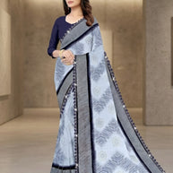 Elegant Printed Saree with Designer Blouse Piece for Festive Wear  | CAS-ZHIL MIL