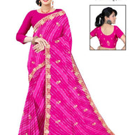 Chic Printed Saree with Blouse Piece for Sophisticated Ethnic Style  | TD-RASHMI