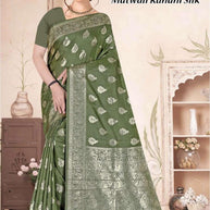 Classic Elegance Jacquard Silk Saree With Blouse Piece | TUL-MATWALI KAHANI SILK