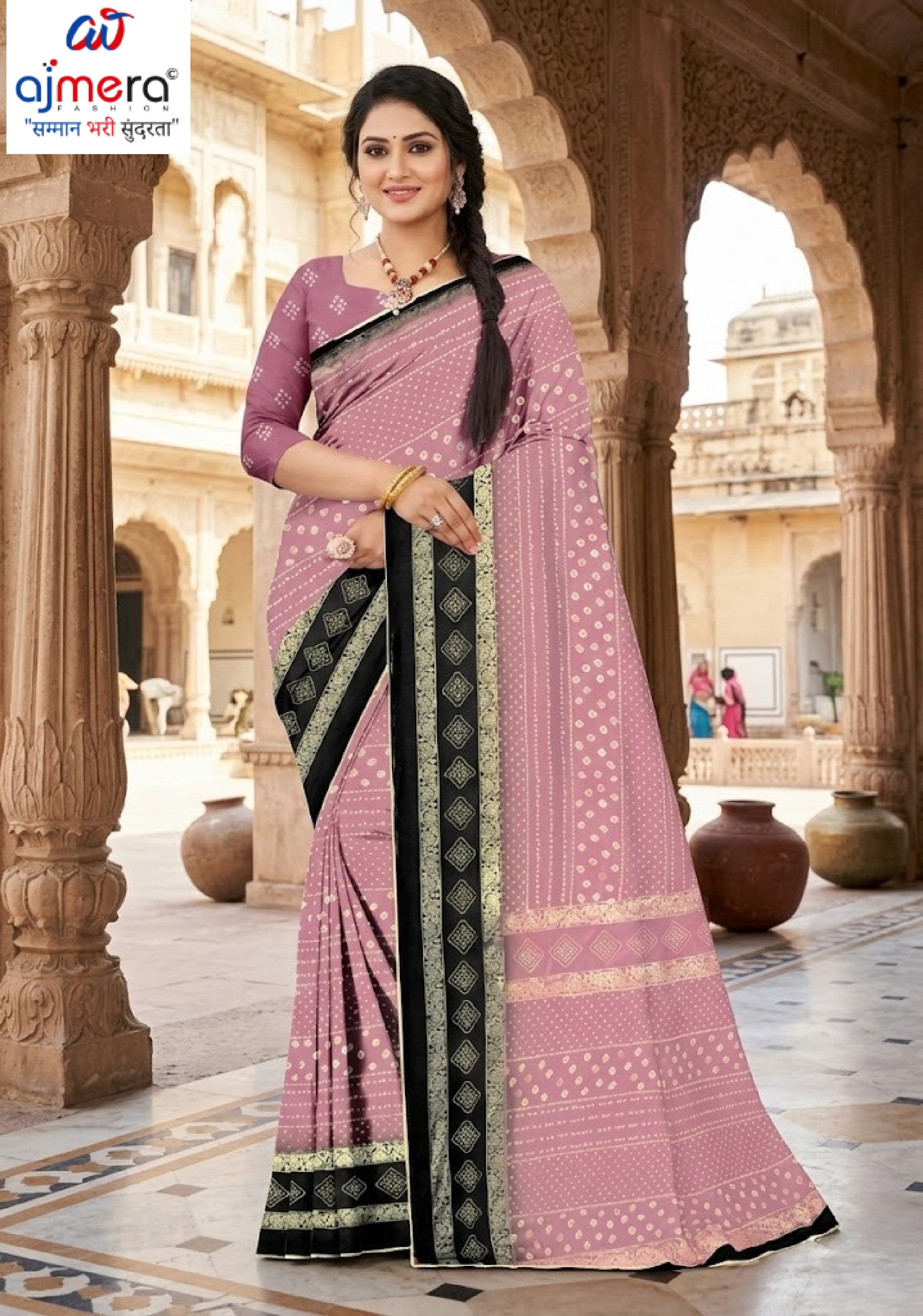 Contemporary Printed Saree without Blouse for Premium Wear | GLC-AMBIKA
