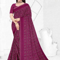 Exclusive Printed Saree with Blouse Piece for Elegant Ethnic Look  | SSR-HOLDEN