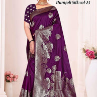 Luxury Jacquard Silk Saree With Blouse Piece | TUL-HUMJOLI SILK VOL-23