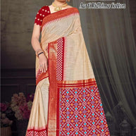 Graceful Jacquard Silk Saree with Blouse Piece for Timeless Ethnic Fashion | TUL-AARTI RIDHIMA COTTON
