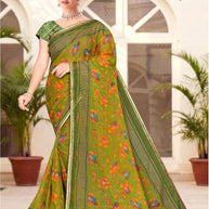 Elegant Printed Saree with Designer Blouse Piece for Festive Wear  | SNR-PREMA