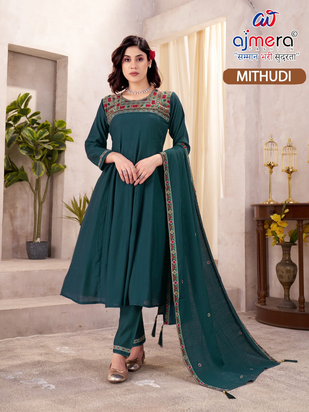 Designer Heritage Kurti Set for Women | JMH-MITHUDI