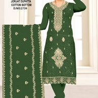 Premium Jaam Unstitched Suit Set | KVF-PINKY