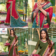 Designer Printed Saree with Blouse Piece for Special Occasions  | VDT-SONAKSHI-4