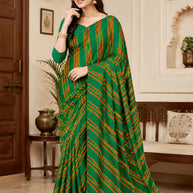 Zomato Print Loose Saree with Blouse for Premium Ethnic and Traditional Wear | CAS-SAWARIYA