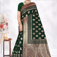 Classic Jacquard Silk Saree with Blouse Piece for Elegant Traditional Look | TUL-CLEAR SILK VOL-01