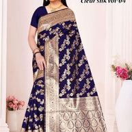 Rich Jacquard Silk Saree with Blouse Piece for Sophisticated Ethnic Style | TUL-CLEAR SILK VOL-04