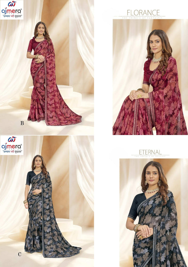 Contemporary Printed Saree with Blouse Piece for Premium Wear  | RDD-MANVI